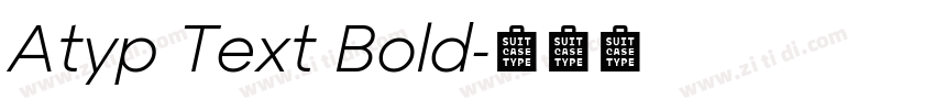 Atyp Text Bold字体转换